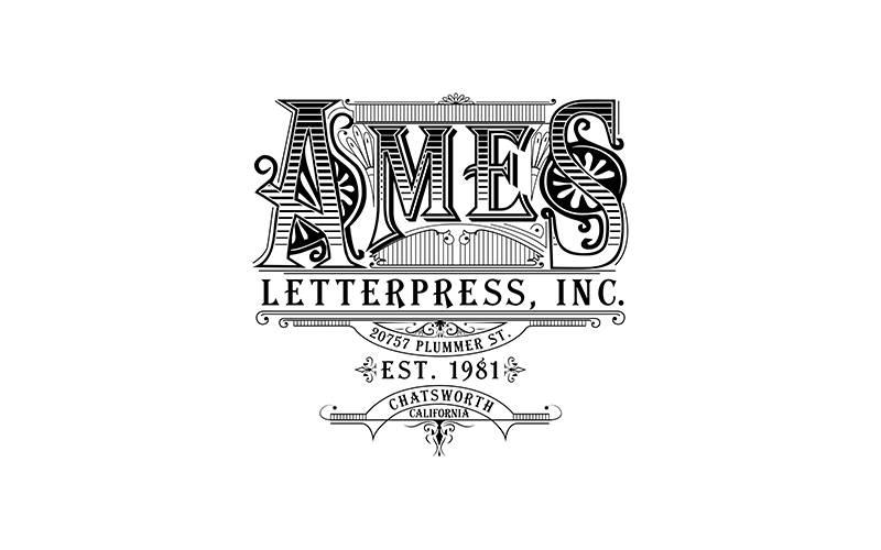 AMES Letterpress Logo