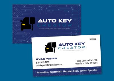 Auto Key Creator Business Card