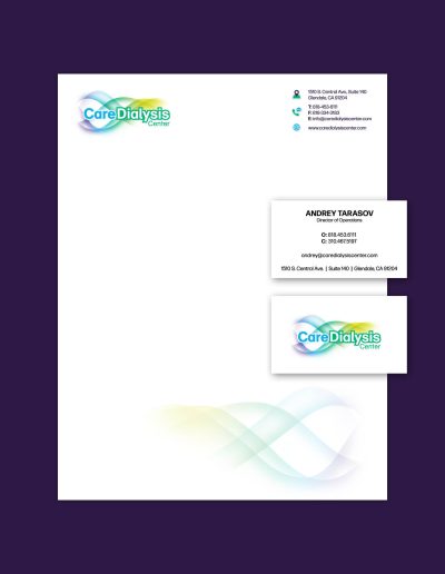 Care Dialysis Center Stationery