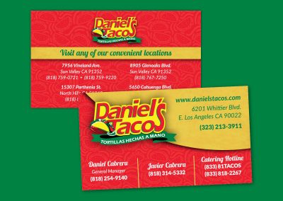 Daniel's Tacos Business Card