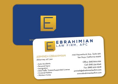 Ebrahimian Law Firm Business Card
