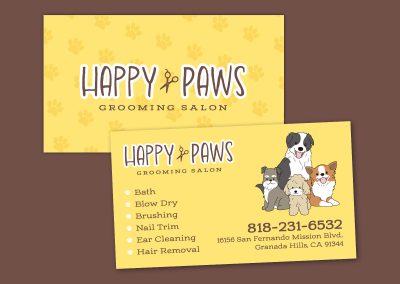 Happy Paws Business Card