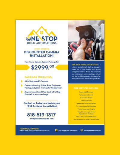One Stop Home Automations Flyer