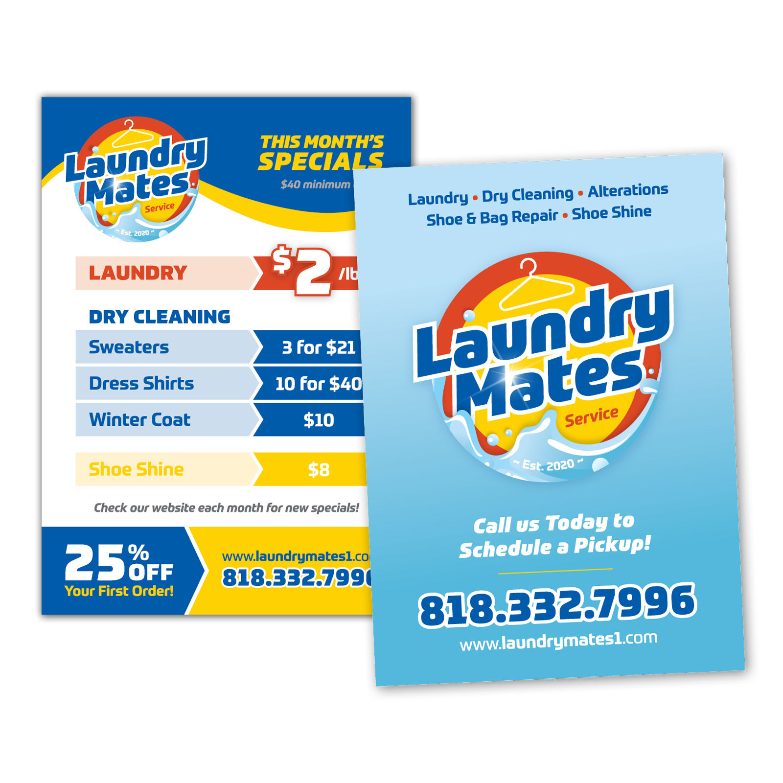 Laundry Mates Postcard Handout